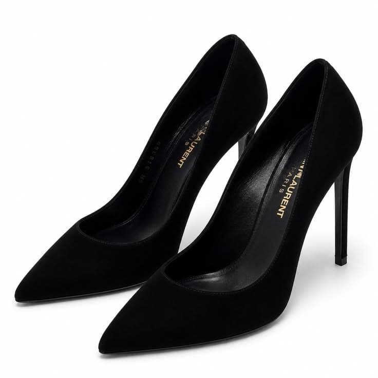 Escarpins en cuir noir